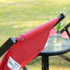 Set-2-Sedie-Poltrona-Sdraio-da-Esterni,-Pieghevoli-e-Reclinabili,-in-Alluminio,-Rosso,-96.5-x-58-x-91.5cm-84B-342WR
