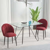 Set-2-Sedie-Sala-da-Pranzo-e-Soggiorno-Imbottite,-Design-Nordico-ed-Ergonomico-in-Metallo-e-Velluto,-52x54x79-cm,-Rosso-Scuro-ER7835-253WRER7