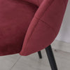 Set-2-Sedie-Sala-da-Pranzo-e-Soggiorno-Imbottite,-Design-Nordico-ed-Ergonomico-in-Metallo-e-Velluto,-52x54x79-cm,-Rosso-Scuro-ER7835-253WRER7