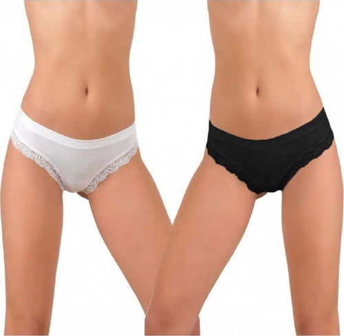 Pack 2 Slip Modello Tanga Jadea Con Bordo Merlettato Moda/Donna/Abbigliamento/Abbigliamento da notte lingerie e intimo/Lingerie & Intimo/Mutande/Bikini e Slip Trade Shop italia - Napoli, Commerciovirtuoso.it