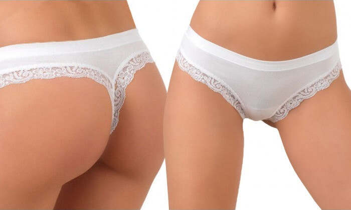 Pack 2 Slip Modello Tanga Jadea Con Bordo Merlettato Moda/Donna/Abbigliamento/Abbigliamento da notte lingerie e intimo/Lingerie & Intimo/Mutande/Bikini e Slip Trade Shop italia - Napoli, Commerciovirtuoso.it