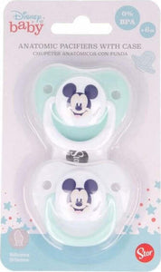 Set-2-Succhietti-Orto-Mickey-Disney-Baby-Silicone-Azzurro