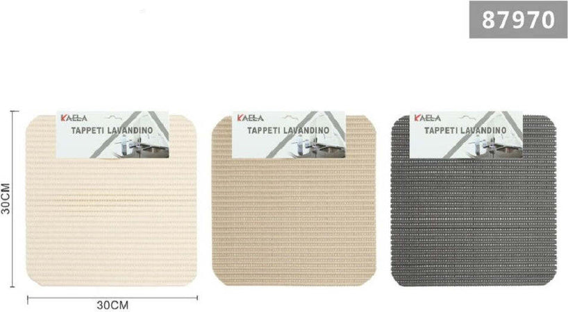 Set 2 Tappeti Antiscivolo Lavello Lavandino Righi Quadrato Cucina 30x30cm 87970 Casa e cucina/Tessili per la casa/Tappeti e tappetini/Tappetini per il bagno Trade Shop italia - Napoli, Commerciovirtuoso.it