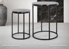 Set 2 Tavolini Da Salotto Moderno In Metallo Con Piano Effetto Marmo Casa e cucina/Arredamento/Soggiorno/Tavoli e tavolini/Tavolini bassi Decor Space - Altamura, Commerciovirtuoso.it