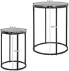 Set 2 Tavolini Da Salotto Moderno In Metallo Con Piano Effetto Marmo Casa e cucina/Arredamento/Soggiorno/Tavoli e tavolini/Tavolini bassi Decor Space - Altamura, Commerciovirtuoso.it