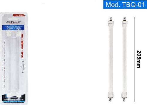 Set 2 Tubi Candela Di Ricambio Per Stufa Al Quarzo Stufe Lunghezza 205 Mm Tbq-01 Casa, arredamento e bricolage > Elettrodomestici > Stufe Trade Shop italia - Napoli, Commerciovirtuoso.it