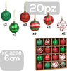 Set 20 Palline Natalizie Decorazioni 6 Cm Addobbi Per Albero Di Natale Xc-8260 Casa, arredamento e bricolage > Prodotti per Feste > Prodotti Natalizi Trade Shop italia - Napoli, Commerciovirtuoso.it