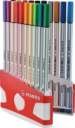 Set 20 Pennarelli Stabilo Pen 68 Brush Colori Assortiti Cancelleria e prodotti per ufficio/Penne matite scrittura e correzione/Marcatori ed evidenziatori/Pennarelli per disegno Cartoleria Deja Vu - Crotone, Commerciovirtuoso.it