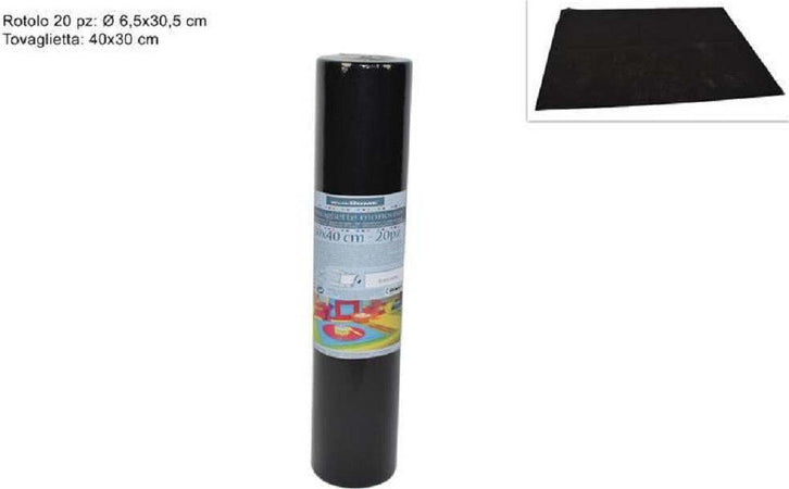 Set 20 Pezzi Tovagliette Tovaglie A Strappo Runner Tnt Rullo 30 X 40 Cm Nero Casa, arredamento e bricolage > Cucina > Accessori cucina Trade Shop italia - Napoli, Commerciovirtuoso.it