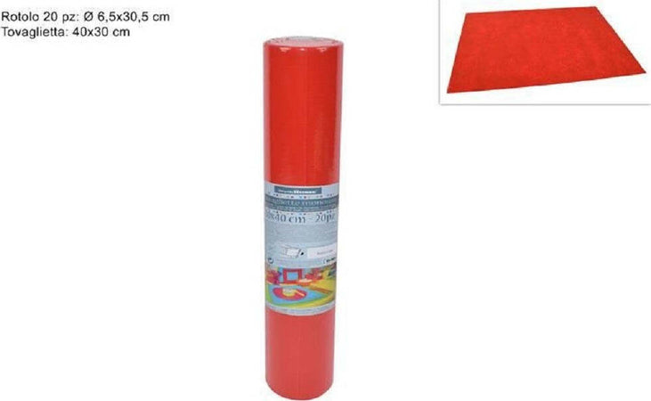 Set 20 Pezzi Tovagliette Tovaglie A Strappo Runner Tnt Rullo 30 X 40 Cm Rosso Casa, arredamento e bricolage > Cucina > Accessori cucina Trade Shop italia - Napoli, Commerciovirtuoso.it
