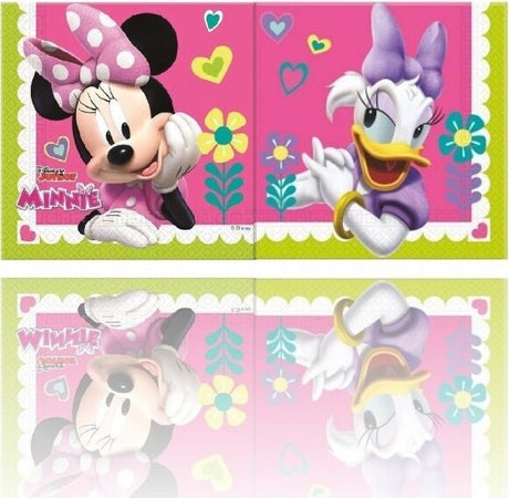 Set-20-Pezzi-Tovaglioli-Di-Carta-Usa-E-Getta-Per-Feste-Paperina-Disney-Land-644