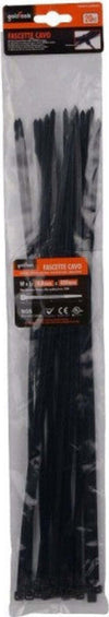 Set-20-Pz-Fascette-Cavi-Cavo-Nero-Stringenti-In-Plastica-Nylon-4.8x400-Mm-92385