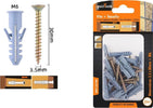 Set 22 Pezzi Viti Vite 3.5x30 Mm + Tasselli Con Alette Tassello M6 Fischer 57206 Fai da te/Ferramenta/Chiodi viti ed elementi di fissaggio/Kit di bulloni e dadi Trade Shop italia - Napoli, Commerciovirtuoso.it