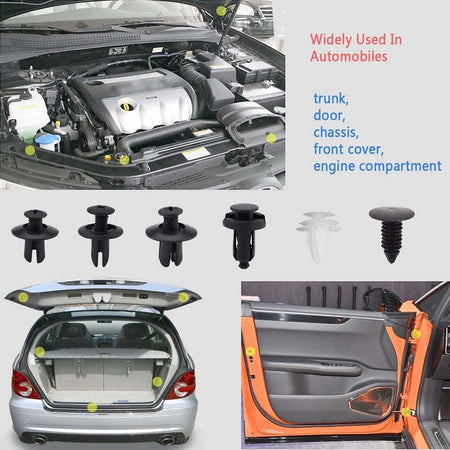 Set 229pz Clip Di Fissaggio Auto Rivetti Plastica Strumento Rimozione Pannello Auto e Moto/Parti per auto/Allestimenti interni/Dadi e bulloni Trade Shop italia - Napoli, Commerciovirtuoso.it