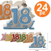 Set-24-Bomboniera-Bomboniere-Numero-18-Anni-Diciottesimo-Compleanno-Porta-Chiavi