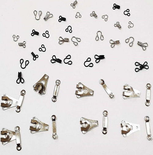 SET 24 PAIA UNCINELLI GANCETTI ACCIAIO NERO PER SARTA PANTALONI JEANS REGGISENO Casa e cucina/Hobby creativi/Cucito/Articoli di merceria/Fibbie Trade Shop italia - Napoli, Commerciovirtuoso.it