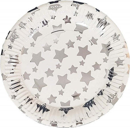 Set 24 Pezzi Piatti Piatto Carta Usa E Getta 18 Cm Stelle Argento Sun_7953 Casa e cucina/Hobby creativi/Materiali per hobby creativi/Forniture per feste/Stoviglie/Piatti Trade Shop italia - Napoli, Commerciovirtuoso.it