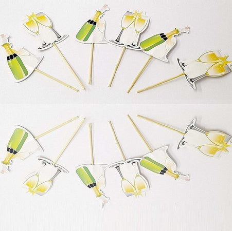 Set 24 Pezzi Stuzzicadenti Champagne Brindisi Cupcake Per Festa Aperitivo Snack Casa, arredamento e bricolage > Prodotti per Feste Trade Shop italia - Napoli, Commerciovirtuoso.it