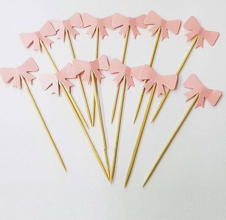 Set 24 Pezzi Stuzzicadenti Fiocco Rosa Per Cupcake Per Festa Aperitivo Snack Casa, arredamento e bricolage > Prodotti per Feste Trade Shop italia - Napoli, Commerciovirtuoso.it