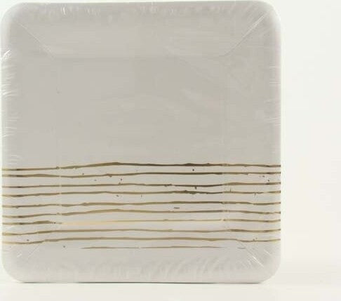 SET 24 PIATTI CARTA QUADRATO STRIPES 24 CM BIANCO E ORO USA GETTA FESTE PARTY Casa e cucina/Hobby creativi/Materiali per hobby creativi/Forniture per feste/Articoli per feste e compleanni per bambini/Stoviglie Trade Shop italia - Napoli, Commerciovirtuoso.it