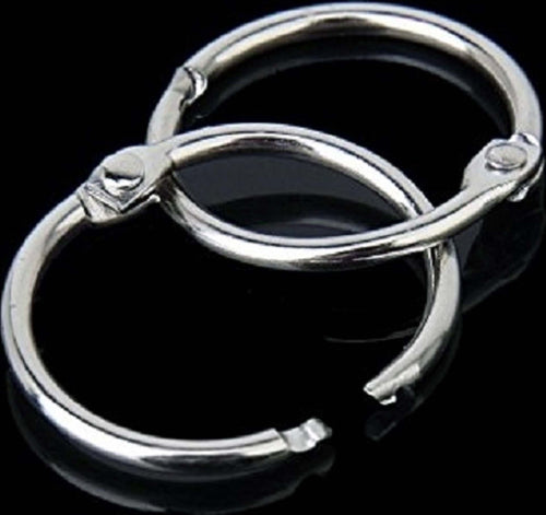 SET 24 PZ. ANELLO ANELLI A SCATTO INCERNIERATO PORTACHIAVI 30MM IN ACCIAIO ALBUM  Trade Shop italia - Napoli, Commerciovirtuoso.it