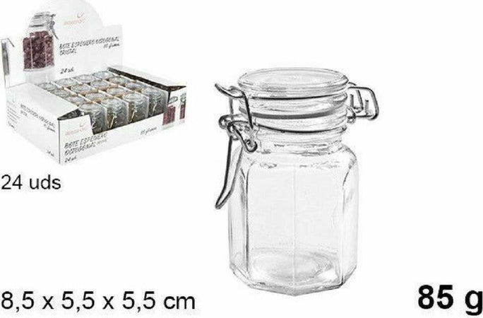 Set 24 Pz Barattolo Ottagonale Vasetto Con Tappo Porta Spezie Vetro 85g 100827 Casa, arredamento e bricolage > Cucina > Barattoli e Contenitori Trade Shop italia - Napoli, Commerciovirtuoso.it