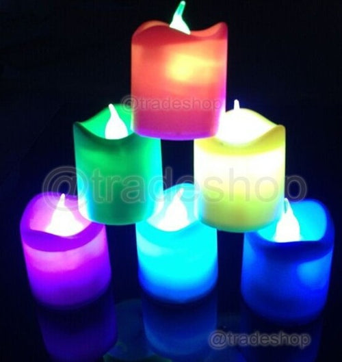 Set 24 Pz Candele A Led Rgb Candela Lampada Da Tavolo Casa Ufficio Cromoterapia Illuminazione/Illuminazione per interni/Illuminazione speciale/Candele LED Trade Shop italia - Napoli, Commerciovirtuoso.it
