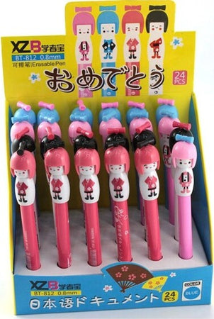 Set 24 Pz Penne A Sfera Cancellabili Bt-812 0.8mm Decorate Geisha Cancelleria e prodotti per ufficio/Penne matite scrittura e correzione/Penne e ricariche/Penne a sfera Trade Shop italia - Napoli, Commerciovirtuoso.it