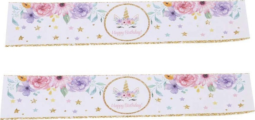 Braty Decoration - Striscione con scritta Happy Birthday in oro