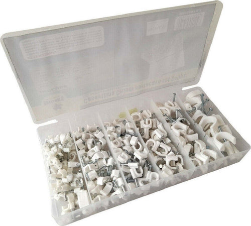 Set 240 Graffette Graffetta Fissacavo Bloccacavo Fissa Cavi Misure 6 - 16 Mm Fai da te/Materiale elettrico/Gestione del cavo/Stringicavi Trade Shop italia - Napoli, Commerciovirtuoso.it
