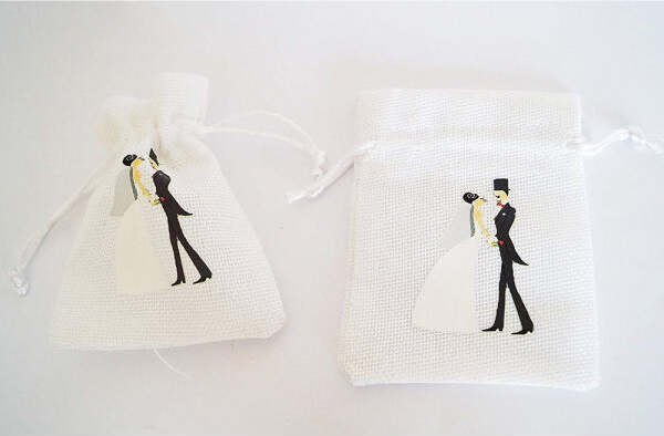 Set 24pz Sacchetto Bianco Sposi 10x13cm Bomboniera Confetti Riso Matrimonio Promessa Casa e cucina/Hobby creativi/Materiali per hobby creativi/Forniture per feste/Bomboniere Trade Shop italia - Napoli, Commerciovirtuoso.it