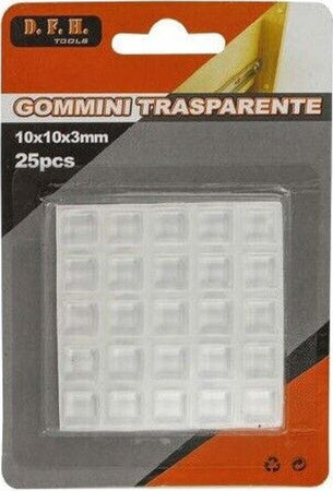Set 25 Gommini Adesivi Protezione Pavimenti Trasparenti Quadrati 10x10x3mm 66091 Casa, arredamento e bricolage > Bricolage e fai da te > Minuteria Trade Shop italia - Napoli, Commerciovirtuoso.it