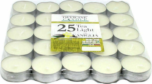 Set 25 Pezzi Candele Bianche Profumate Fragranza Alla Vaniglia Tealight Lumini Casa, arredamento e bricolage > Accessori Casa > Candele Profumate Trade Shop italia - Napoli, Commerciovirtuoso.it