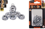 Set 25 Pz Dado Esagonale Flangiato Dadi Di Serraggio M6 Bulloni Vite 6mm 94923 Fai da te/Ferramenta/Chiodi viti ed elementi di fissaggio/Kit di bulloni e dadi Trade Shop italia - Napoli, Commerciovirtuoso.it