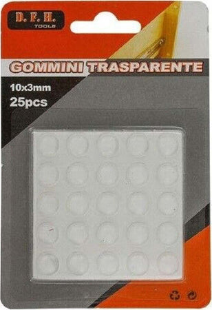 Set 25 Pz Gommini Adesivi Protezione Pavimenti Trasparenti Rotondi 10x3mm 66095 Casa, arredamento e bricolage > Bricolage e fai da te > Minuteria Trade Shop italia - Napoli, Commerciovirtuoso.it