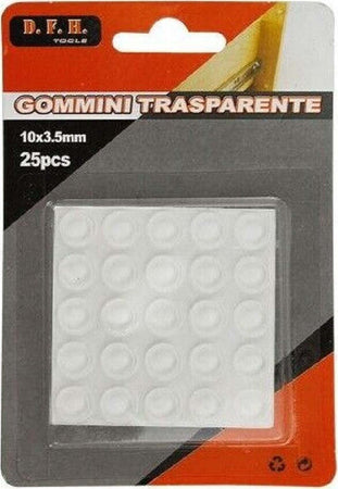 Set 25pz Gommini Adesivi Protezione Pavimenti Trasparenti Rotondi 10x3.5mm 66093 Casa, arredamento e bricolage > Bricolage e fai da te > Minuteria Trade Shop italia - Napoli, Commerciovirtuoso.it