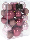 Set 26 Palline per albero di natale Decorazione Natalizia in plastica Rosa Tinta Unita Casa e cucina/Decorazioni per interni/Addobbi e decorazioni per ricorrenze/Decorazioni natalizie/Addobbi e decorazioni/Palle e palline MagiediNatale.it - Altamura, Commerciovirtuoso.it