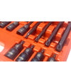 Set 26 Pezzi Chiavi A Bussola Inserti Millerighe Xzn 1/2 Da M5 A M16 Fs-43614