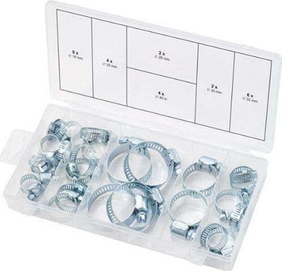 SET 26 PEZZI FASCETTE FERRO PER TUBI VARIE MISURE ø 16-40 mm STRINGITUBO A BULLONE Fai da te/Materiale elettrico/Gestione del cavo/Stringicavi Trade Shop italia - Napoli, Commerciovirtuoso.it