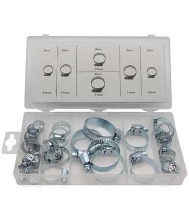Set 26 Pezzi Kit Fascette Stringitubo Con Chiusura Asimmetrica 16-40mm Assortite