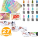 SET 27 STENCIL STAMPINO DISEGNI UNGHIE ADESIVI NAIL ART MANICURE DECORAZIONE Bellezza/Manicure e pedicure/Decorazioni per unghie/Attrezzatura per Nail Art/Glitter Trade Shop italia - Napoli, Commerciovirtuoso.it