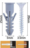 Set 28pz Viti Vite Croce 3.5x20mm + Tasselli Con Alette Tassello M5 Fischer 57557 Fai da te/Ferramenta/Chiodi viti ed elementi di fissaggio/Viti/Viti a spalla Trade Shop italia - Napoli, Commerciovirtuoso.it