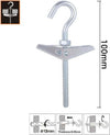 Set 2pz Ancora A Farfalla Con Gancio In Acciaio Con Dado Rondella M4x100mm 57228 Fai da te/Ferramenta/Chiodi viti ed elementi di fissaggio/Bulloni/Bulloni di espansione Trade Shop italia - Napoli, Commerciovirtuoso.it