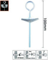 Set 2pz Ancora Farfalla Con Occhiolo Chiuso Acciaio Dado Rondella M4x100mm 57232 Fai da te/Ferramenta/Chiodi viti ed elementi di fissaggio/Bulloni/Bulloni di espansione Trade Shop italia - Napoli, Commerciovirtuoso.it