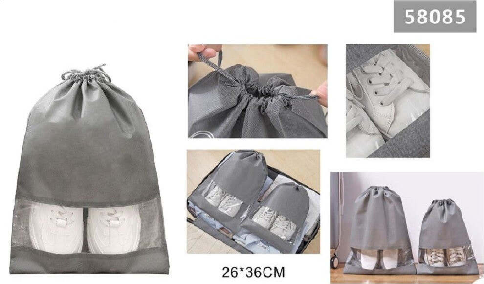 Set 2pz Borsa Sacchi Sacca Porta Scarpe Portascarpe Viaggio Sport