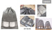 Set 2pz Borsa Sacchi Sacca Porta Scarpe Portascarpe Viaggio Sport 26x36cm 58085 Moda/Valigie borse e accessori da viaggio/Accessori/Accessori da viaggio/Sacchetti per calzature Trade Shop italia - Napoli, Commerciovirtuoso.it