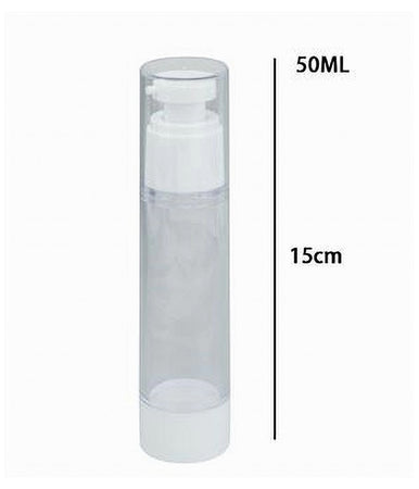 Set 2pz Bottiglia Da Viaggi Vuota Flacone Con Pompa Airless Per Creme 50ml 79407