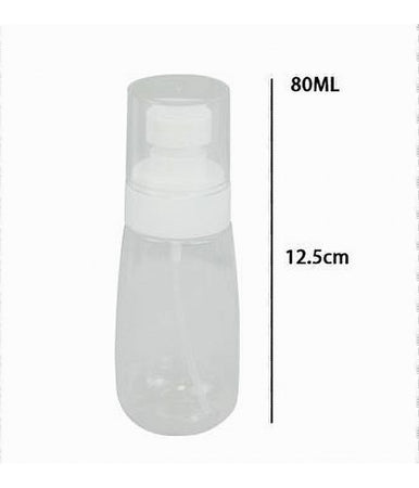 Set 2pz Bottiglia Spray Da Viaggio Vuota Boccetta Trasparente Profumo 80ml 79400