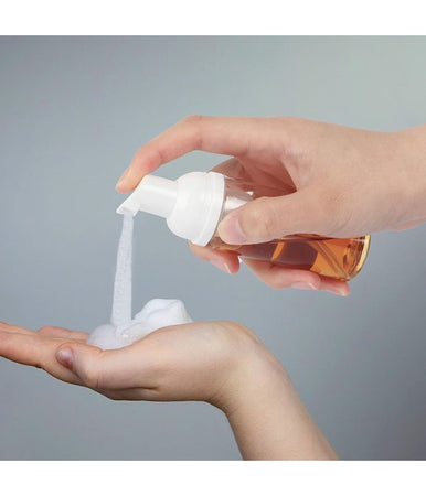 Set 2pz Bottiglia Viaggio Trasparente Dispenser Di Sapone Schiumogeno 60ml 79413