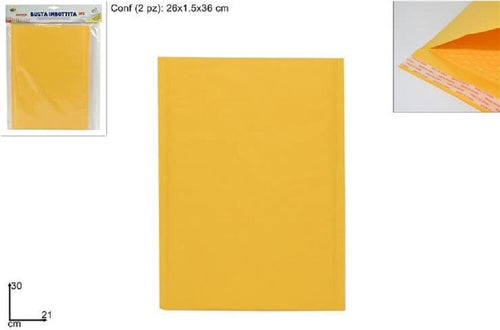 Set 2pz Buste Imbottite Misura 21x30cm A4 Spedizioni Postali Lettere Bolle Aria Commercio Industria e Scienza/Forniture per imballaggio e spedizione/Scatole buste e tubi per spedizione/Buste per spedizione/Buste imbottite Trade Shop italia - Napoli, Commerciovirtuoso.it